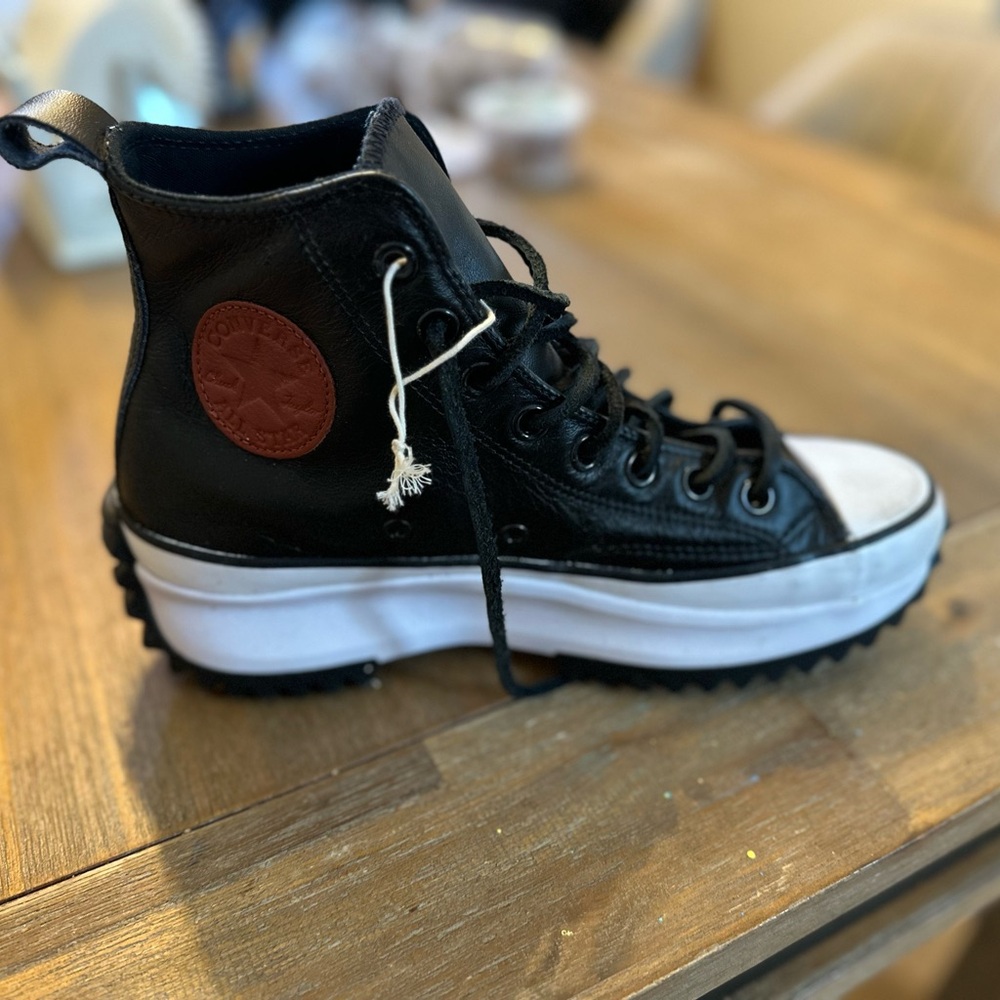 Custom Converse  Black and White High-Top Sneakers